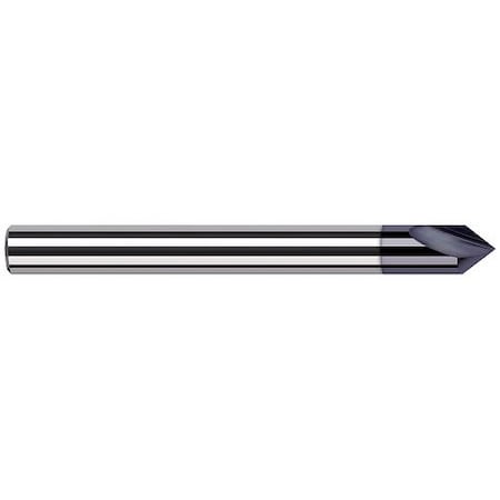 Harvey Tool 0.1250 in. 1/8 Shank dia x 20 Degree included Carbide Marking Cutter, 2 Flutes, AlTiN Coated 744608-C3